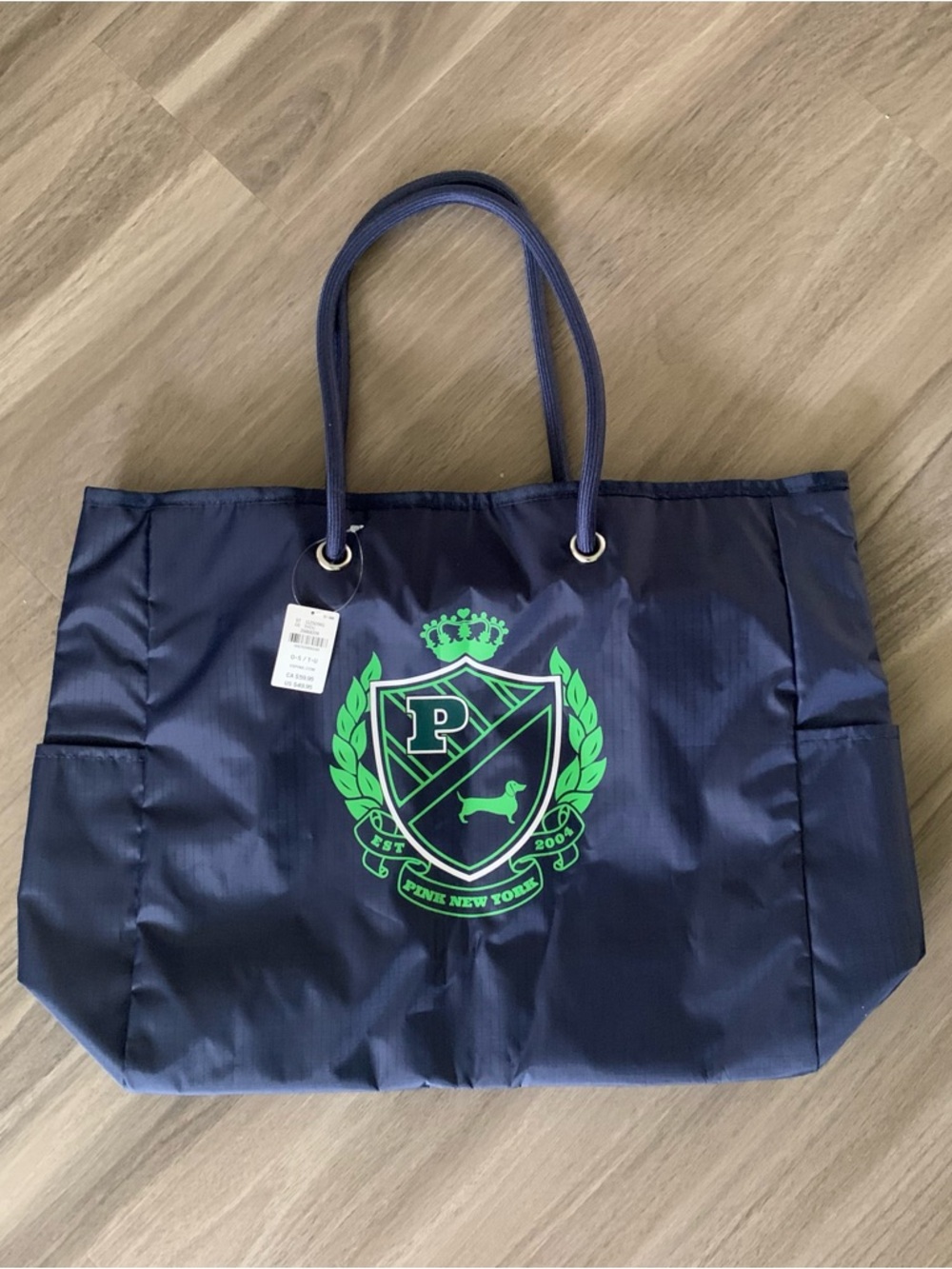 Victoria's Secret PINK Reversible Canvas Tote Bag